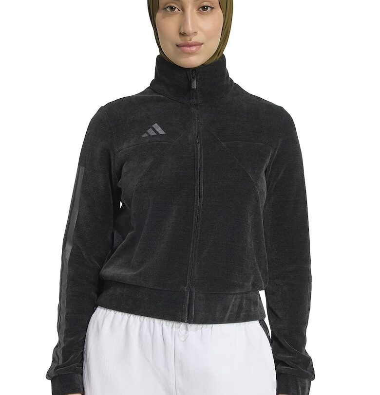 Суитшърт с цип и лого adidas Sportswear