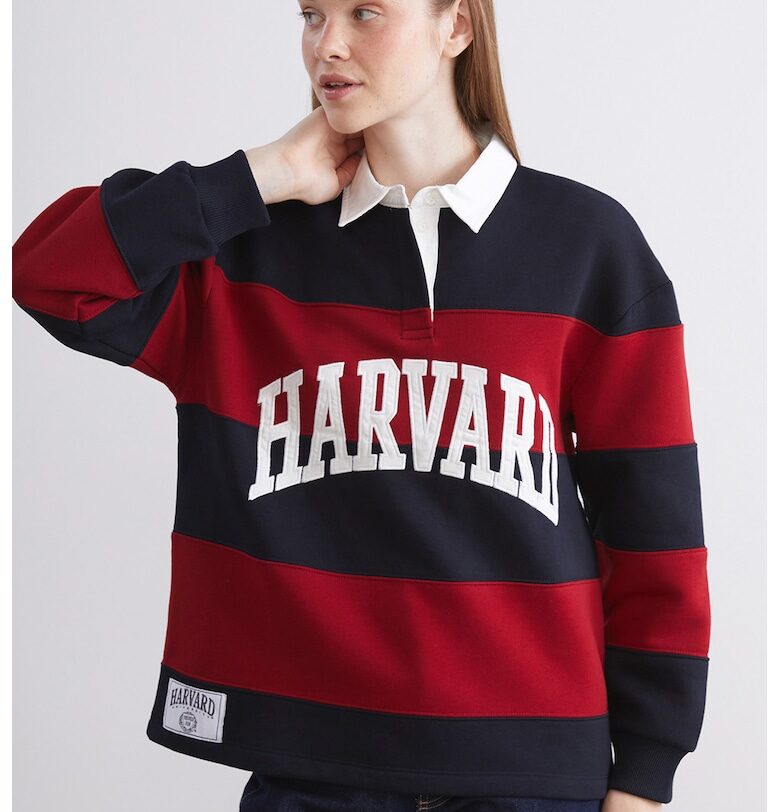 Суитшърт с яка и райе LC WAIKIKI