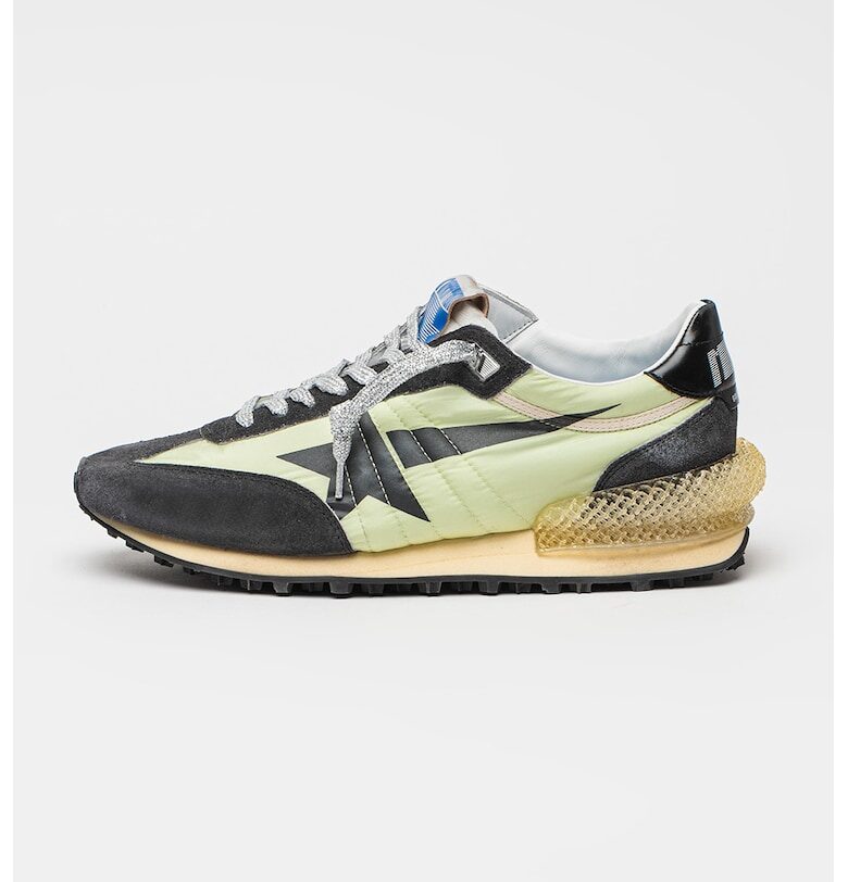 Текстилни спортни обувки Marathon с кожа GOLDEN GOOSE