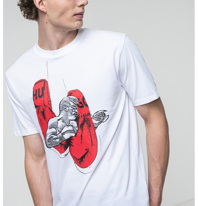 Тениска Diboxer с принт HUGO