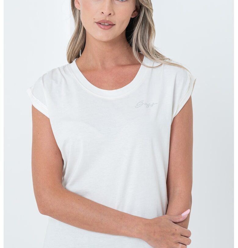 Тениска Elai с овално деколте BOSS