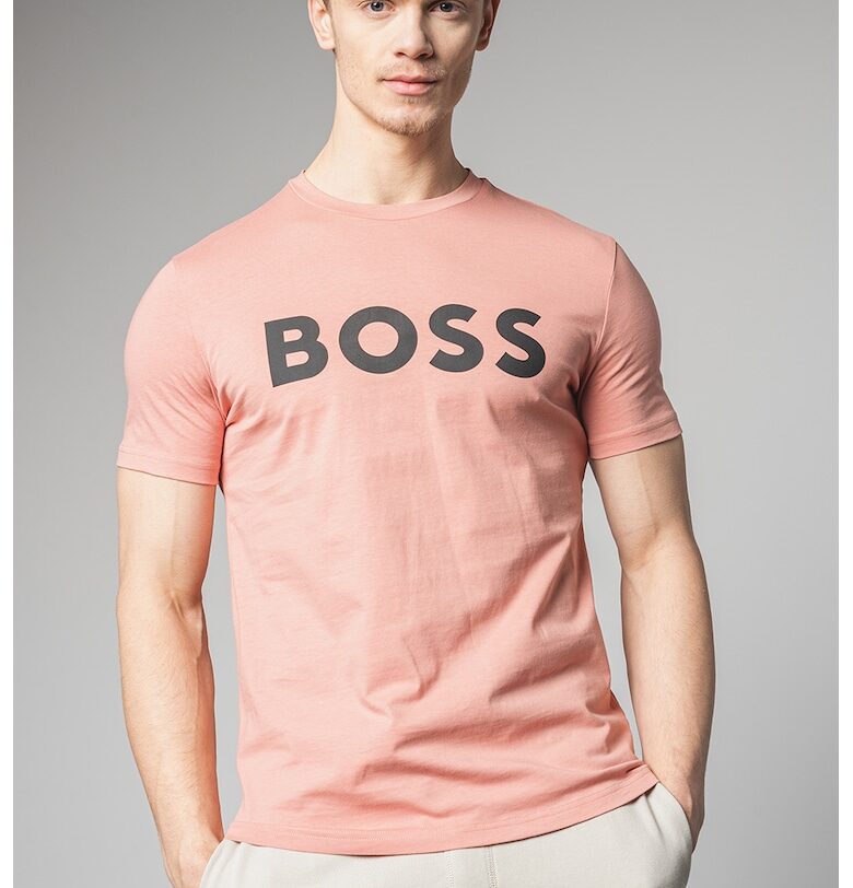 Тениска Thinking с гумирано лого BOSS