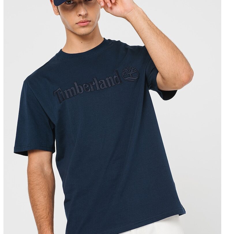 Тениска от памук с бродирано лого Timberland