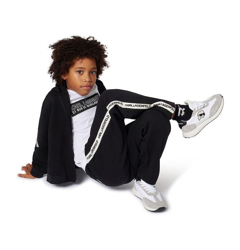 Тениска с лого KARL LAGERFELD KIDS