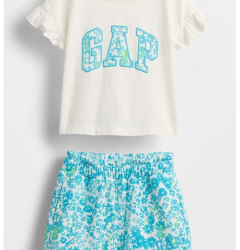 Тениска с лого и шорти GAP
