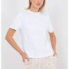 Тениска с овално деколте CALVIN KLEIN