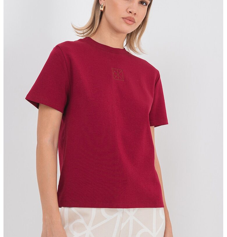 Тениска с овално деколте CALVIN KLEIN