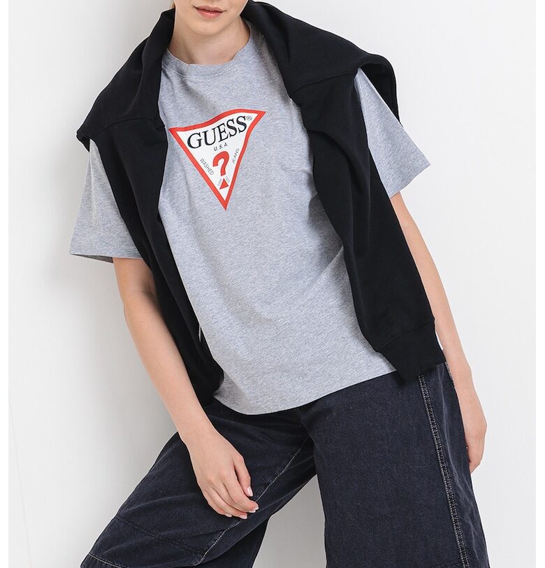 Тениска с овално деколте GUESS JEANS