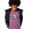 Тениска с овално деколте и лого KARL LAGERFELD KIDS