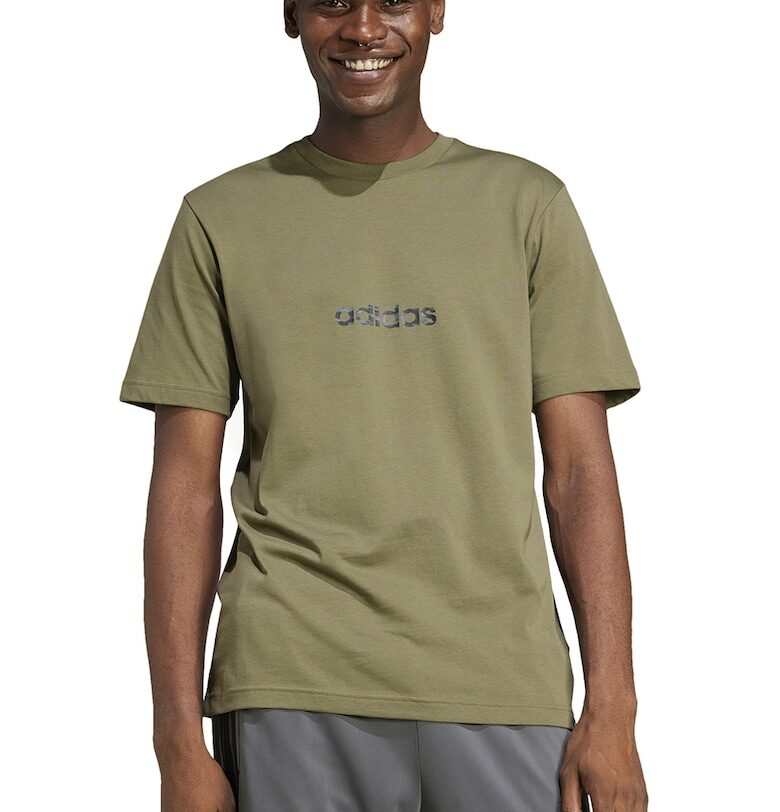 Тениска с овално деколте и лого adidas Sportswear