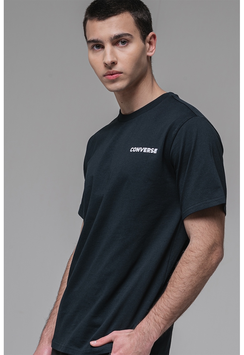 Тениска с овално деколте и принт Converse