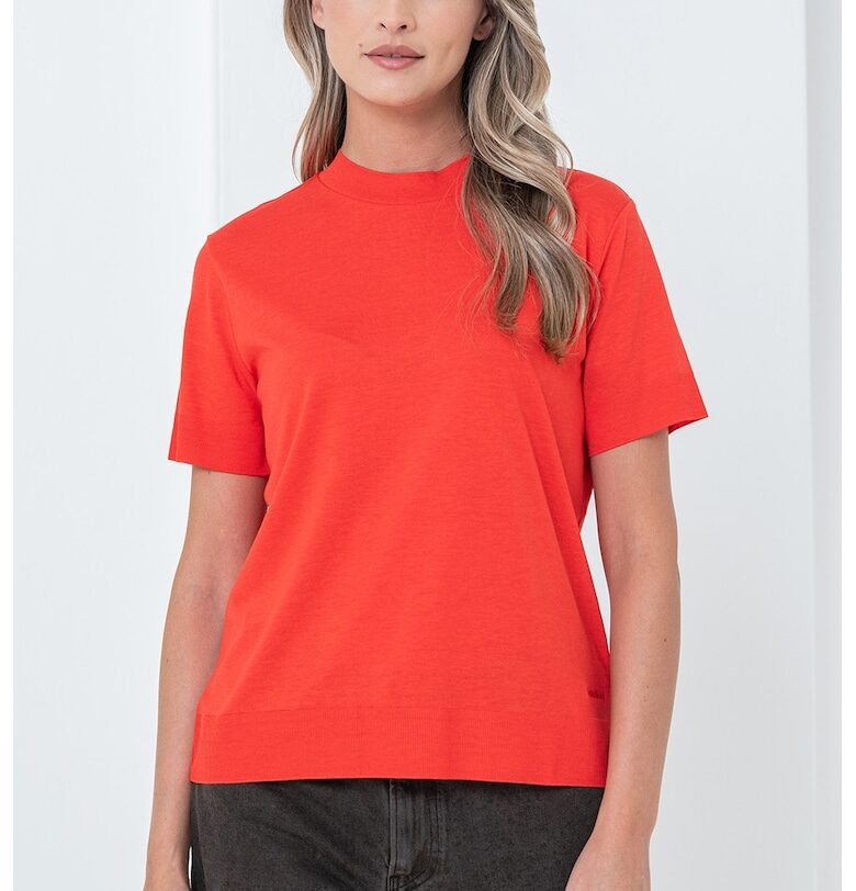 Тениска с овално деколте с лиосел CALVIN KLEIN