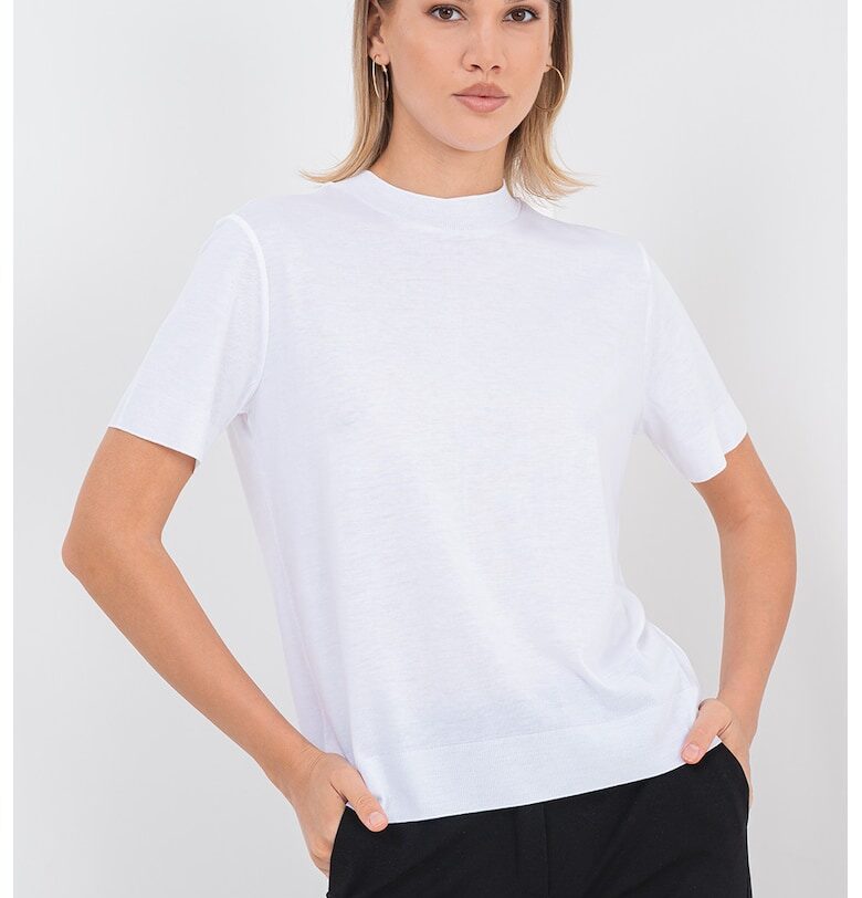 Тениска с овално деколте с лиосел CALVIN KLEIN