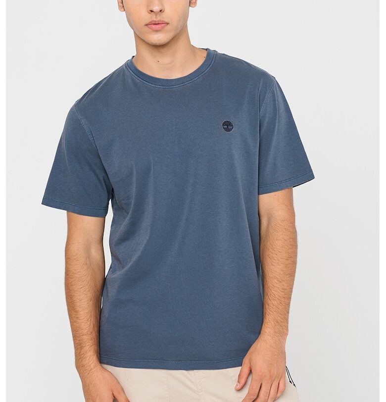 Тениска с овално деколте с лого Timberland