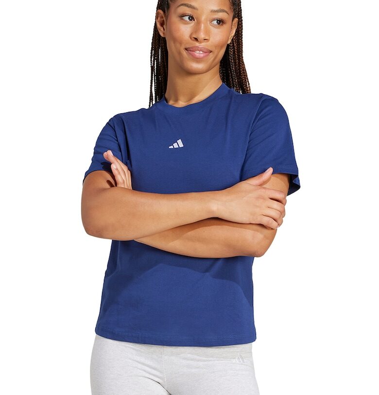 Тениска с овално деколте с лого adidas Sportswear