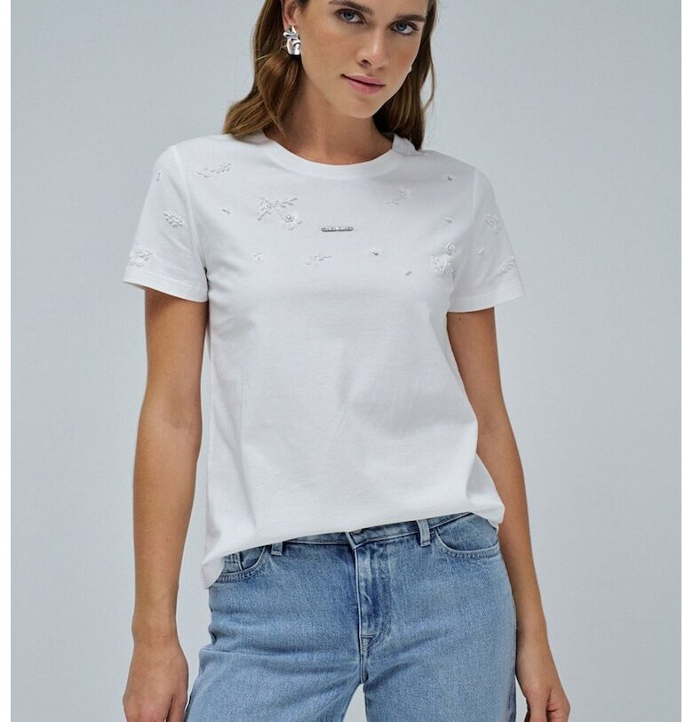 Тениска с пайети Salsa Jeans