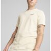 Тениска с памук и бродирано лого Puma