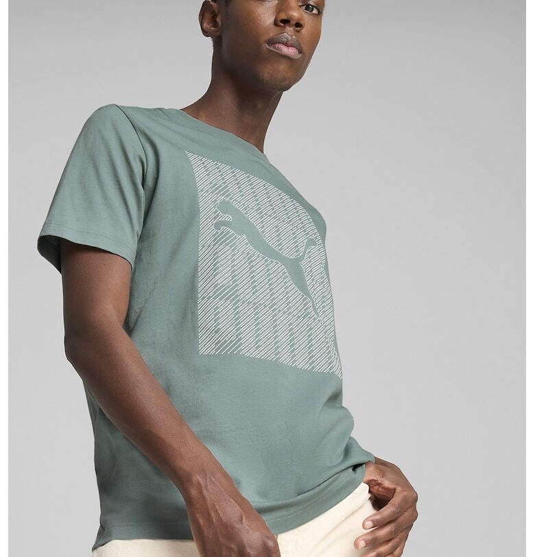 Тениска с памук и лого Puma