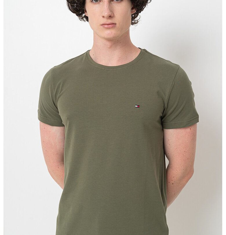 Тениска слим с овално деколте Tommy Hilfiger