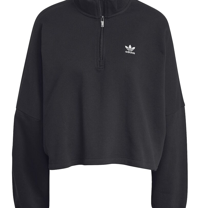 Уголемен суитшърт с къс цип adidas Originals