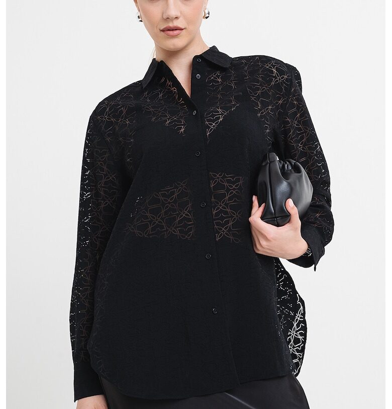 Уголемена ажурена риза HUGO