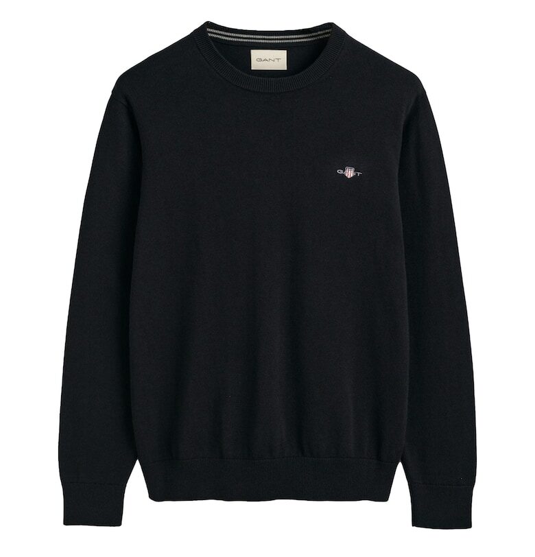 Фино плетен пуловер с овално деколте Gant