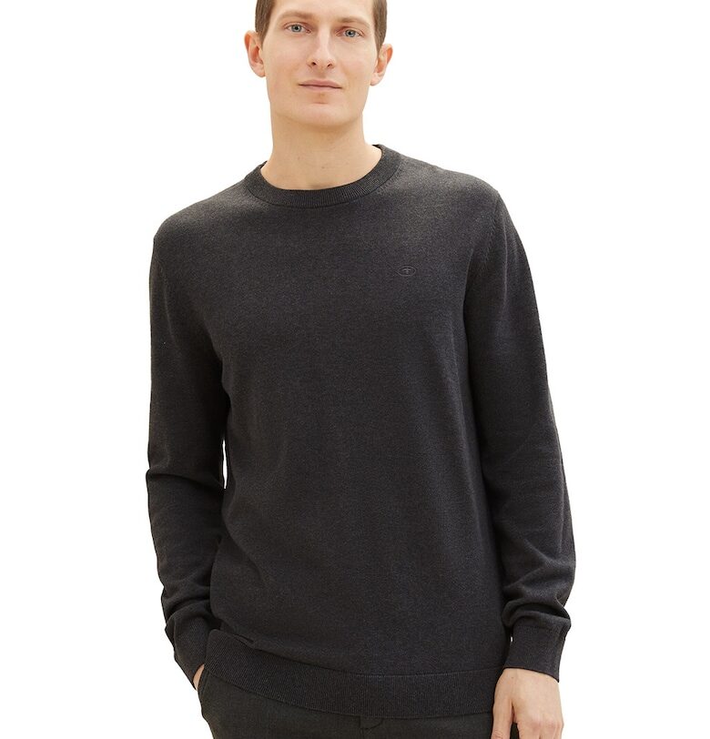 Фино плетен пуловер с овално деколте Tom Tailor