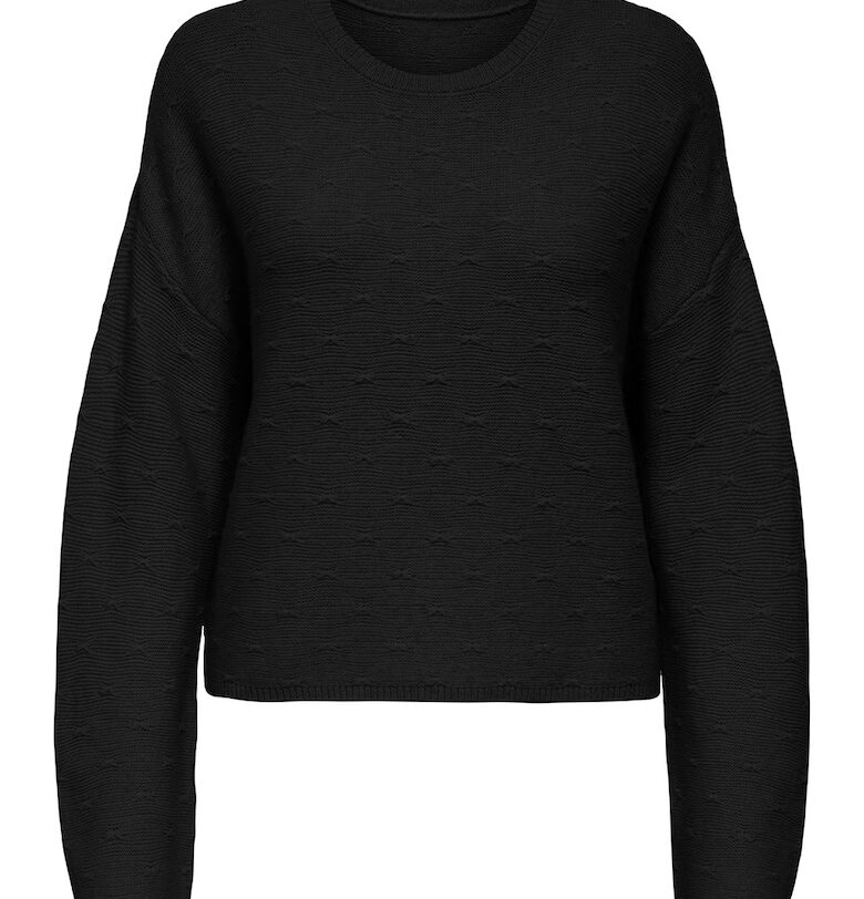 Фино плетен пуловер с рипс Only