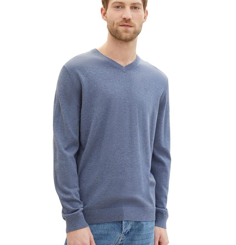 Фино плетен шпиц пуловер Tom Tailor