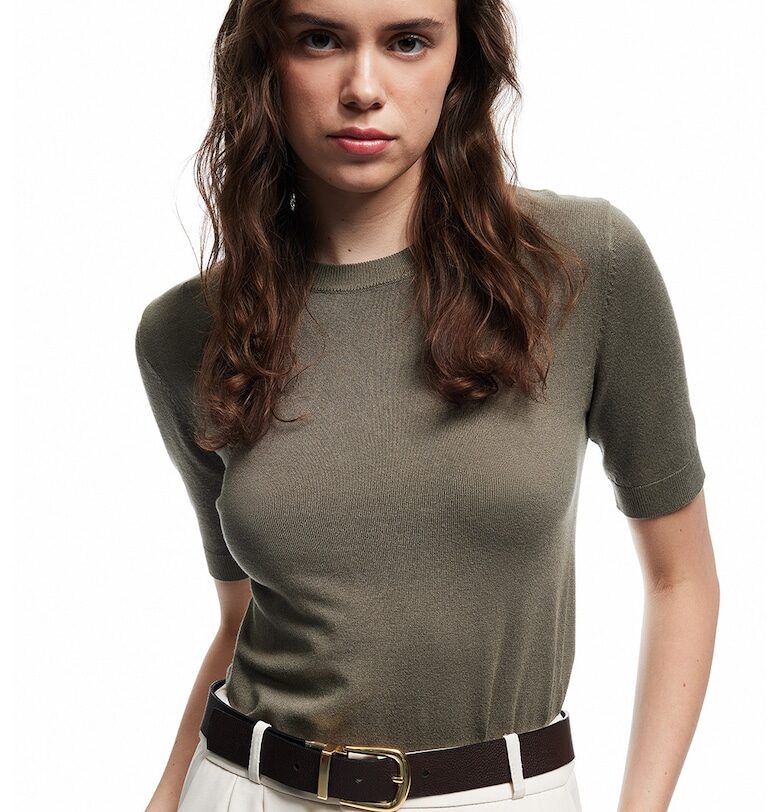 Фино плетена слим тениска KOTON