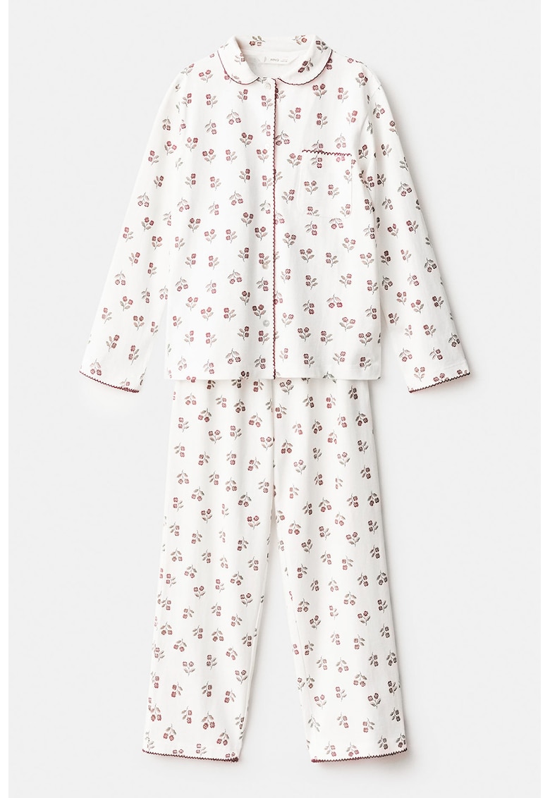 Флорална памучна пижама Mango