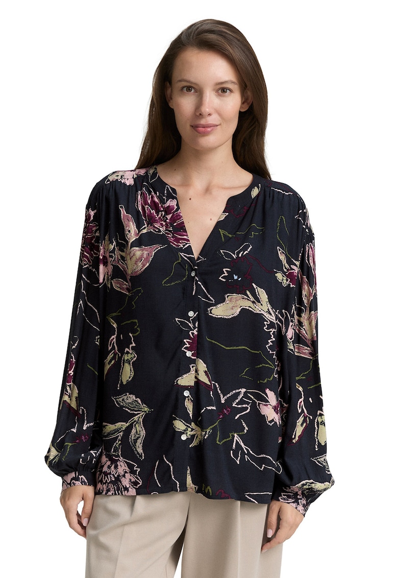 Флорална риза с дълги ръкави Tom Tailor
