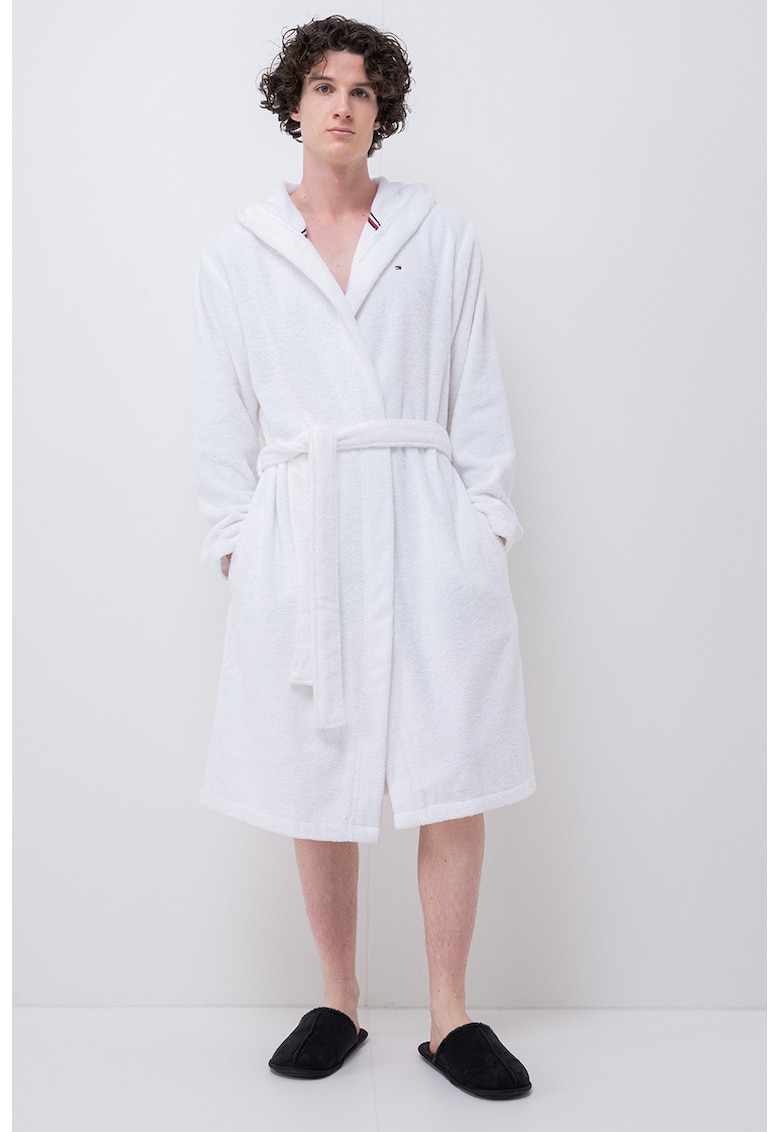 Халат за баня с джобове и колан Tommy Hilfiger