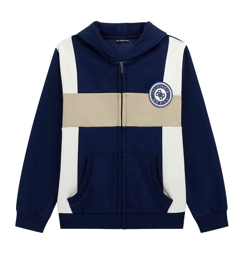 Худи в цветен блок с цип GUESS KIDS