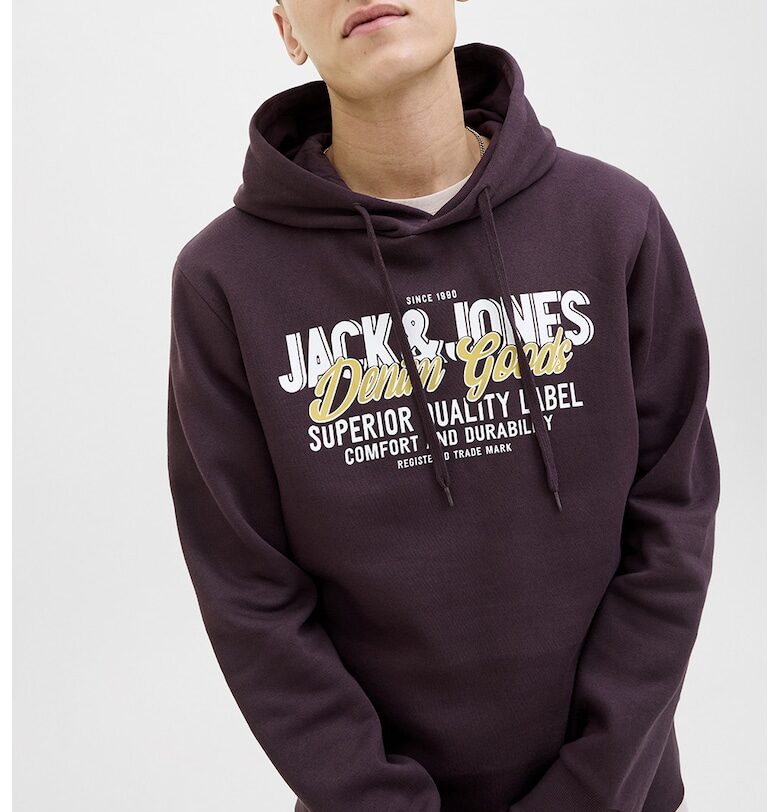 Худи от органичен памук с лого Jack  Jones