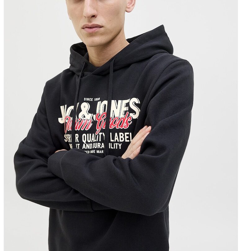Худи от органичен памук с лого Jack  Jones