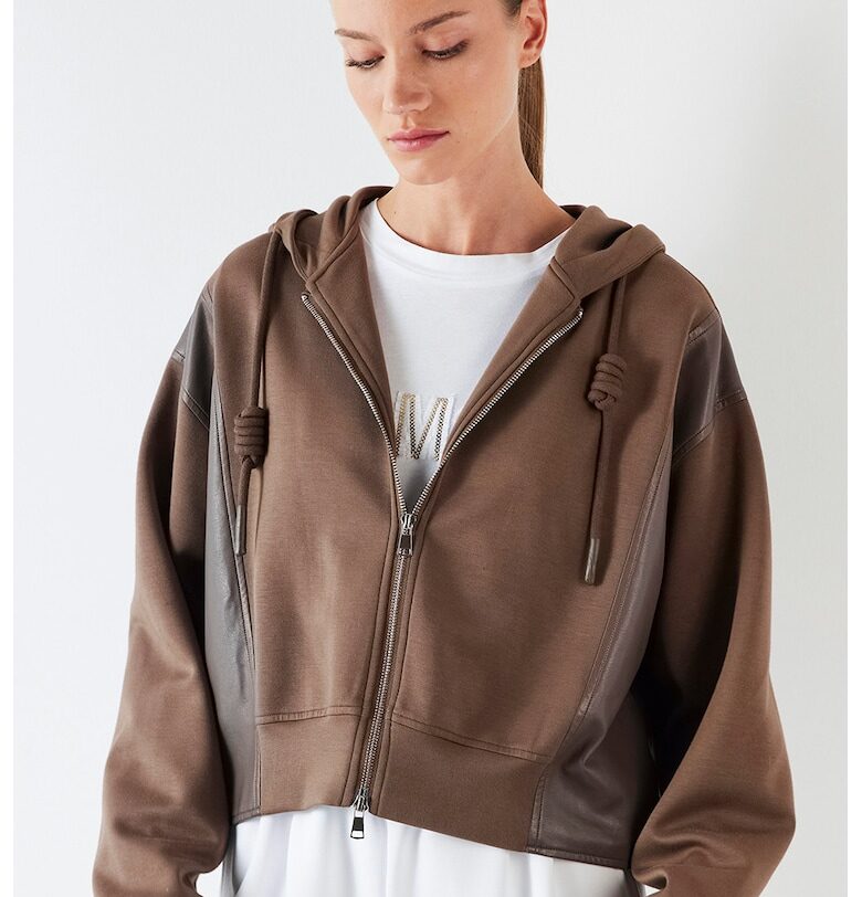 Худи с двупосочен цип Ipekyol