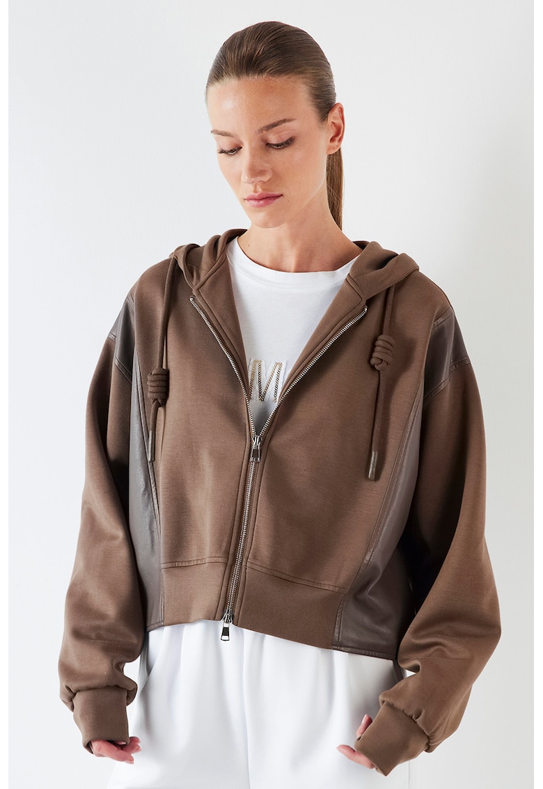 Худи с двупосочен цип Ipekyol