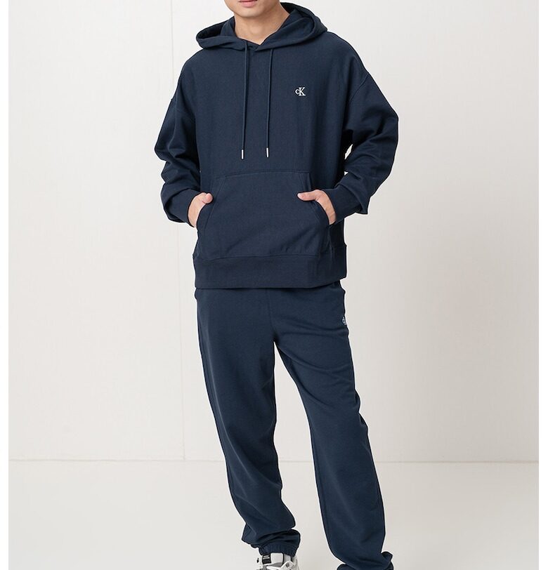 Худи с джоб кенгуру и връзки CALVIN KLEIN JEANS