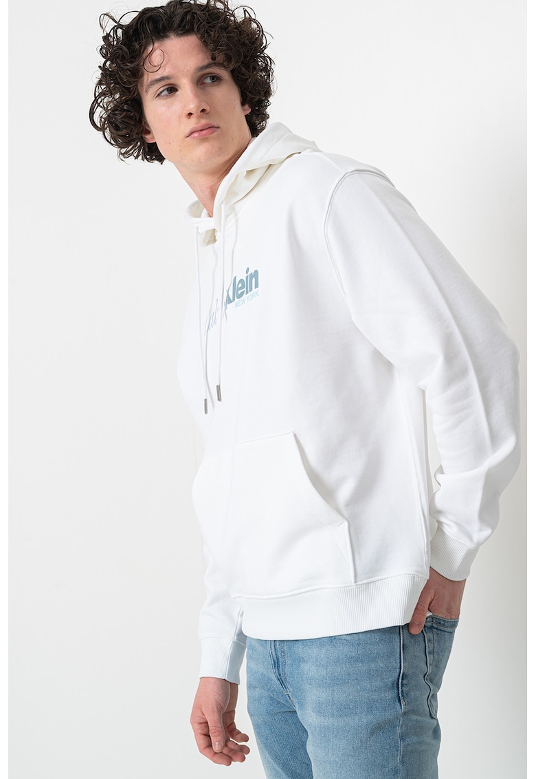 Худи с джоб кенгуру и лого CALVIN KLEIN