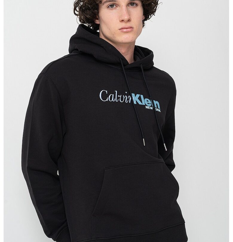 Худи с джоб кенгуру и лого CALVIN KLEIN
