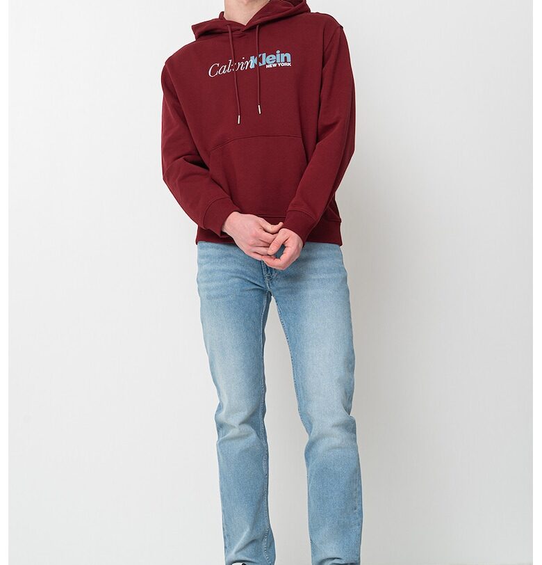 Худи с джоб кенгуру и лого CALVIN KLEIN