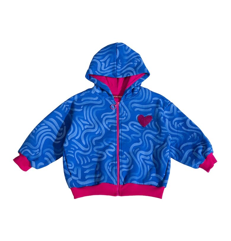 Худи с паднали ръкави и принт Agatha Ruiz de la Prada