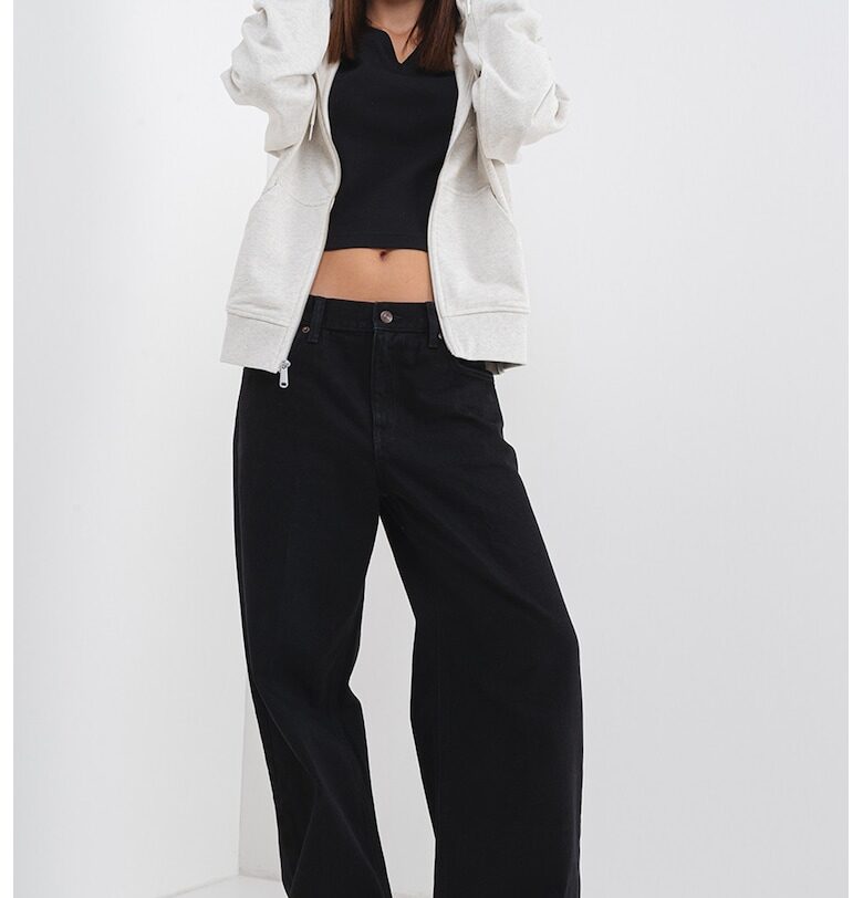 Худи с паднали ръкави и цип CALVIN KLEIN JEANS