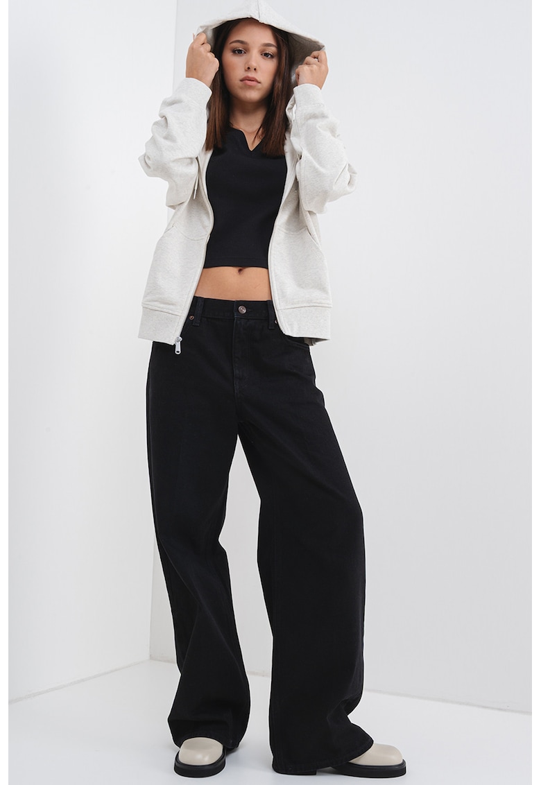 Худи с паднали ръкави и цип CALVIN KLEIN JEANS