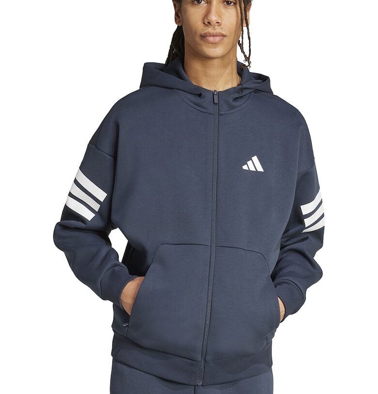 Худи с паднали ръкави и цип adidas Sportswear