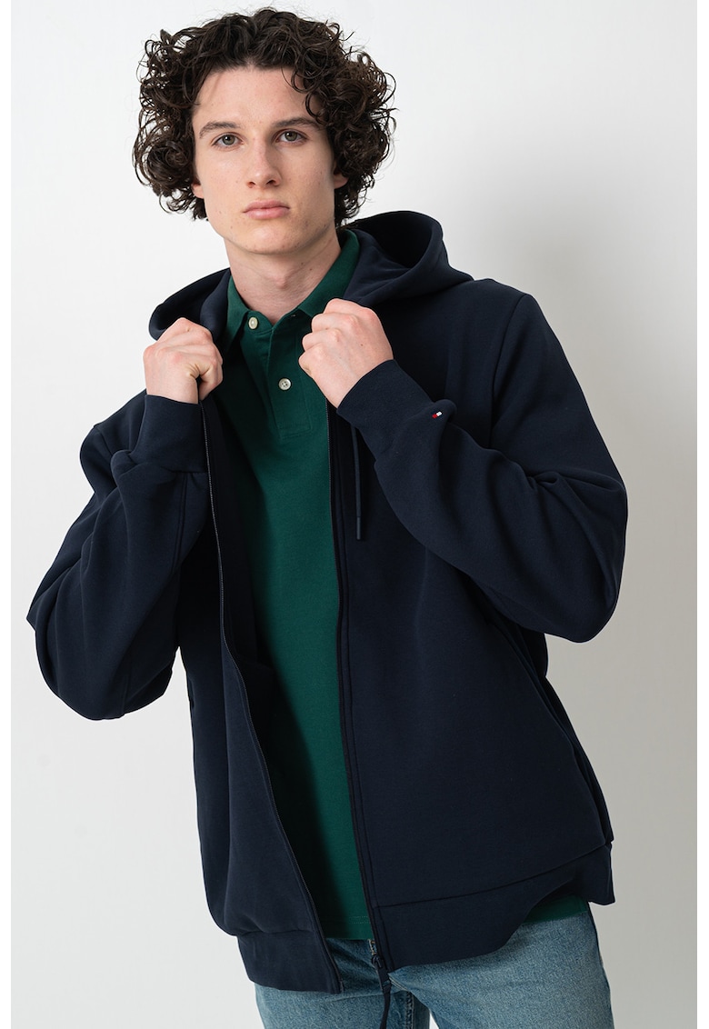 Худи с памук с цип Tommy Hilfiger