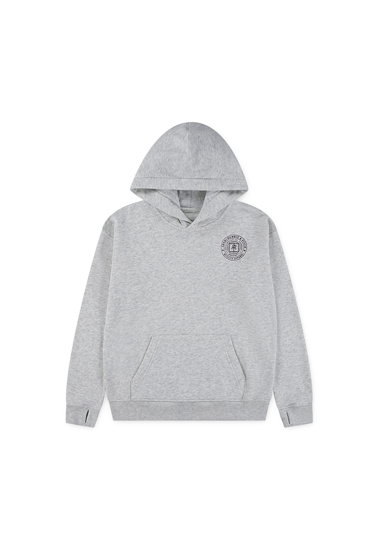 Худи с цепки за палците и лого Abercrombie Fitch