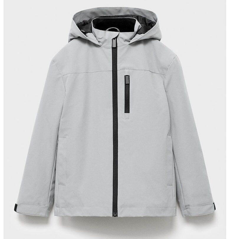 Худи с цип и връзки Mango