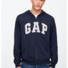 Худи с цип и лого GAP